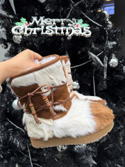 Foote Brother Women’s Artisan Winter Boots –Australian Merino Wool, Full-Grain Leather, Heritage Details, Warm & Non-Slip Sole