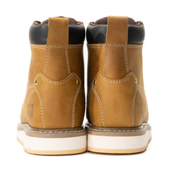 Slip-Resistant Safety Boots with 8000mm Waterproof Rating and Frosted Leather