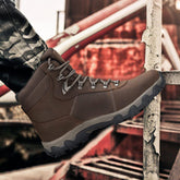 Footebrother Unisex Nano-Carbon Toe Waterproof Work Boots for Impact Protection