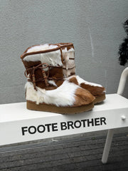 Foote Brother Women’s Artisan Winter Boots –Australian Merino Wool, Full-Grain Leather, Heritage Details, Warm & Non-Slip Sole