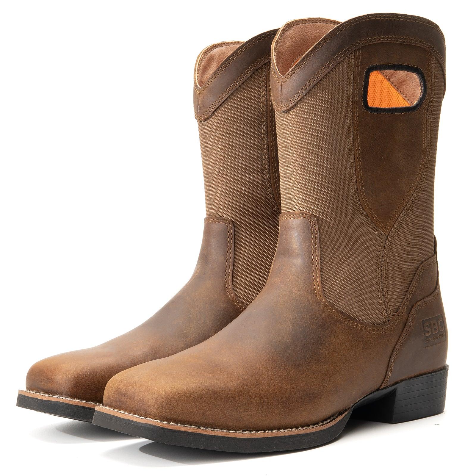 Men's 11 Inch Boots Oxford Cloth Waterproof Soft Toe Boots