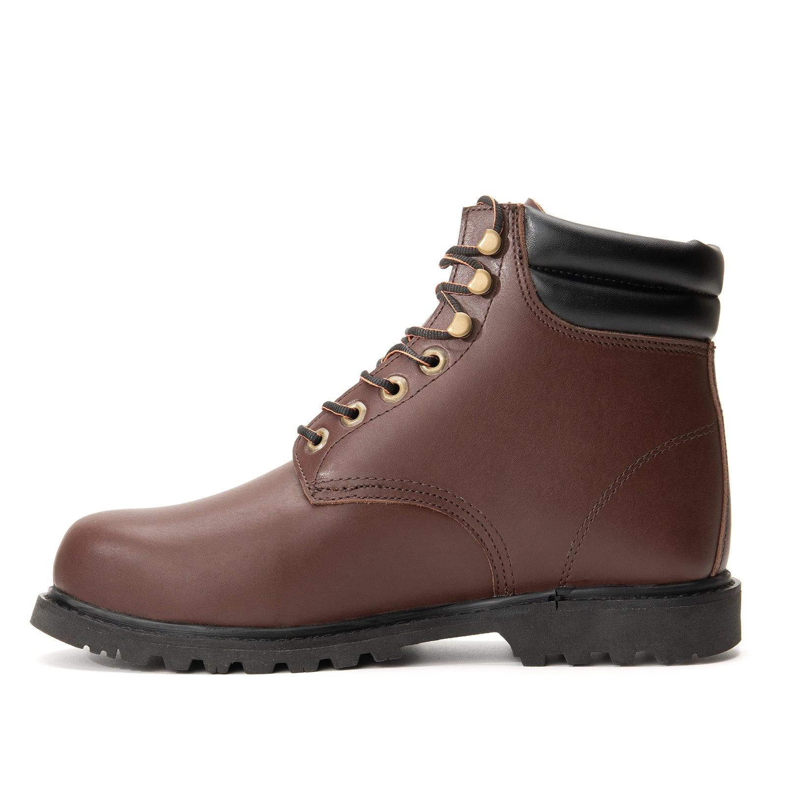 Men's 6" Full Leather Waterproof Safety Toe Work Boots