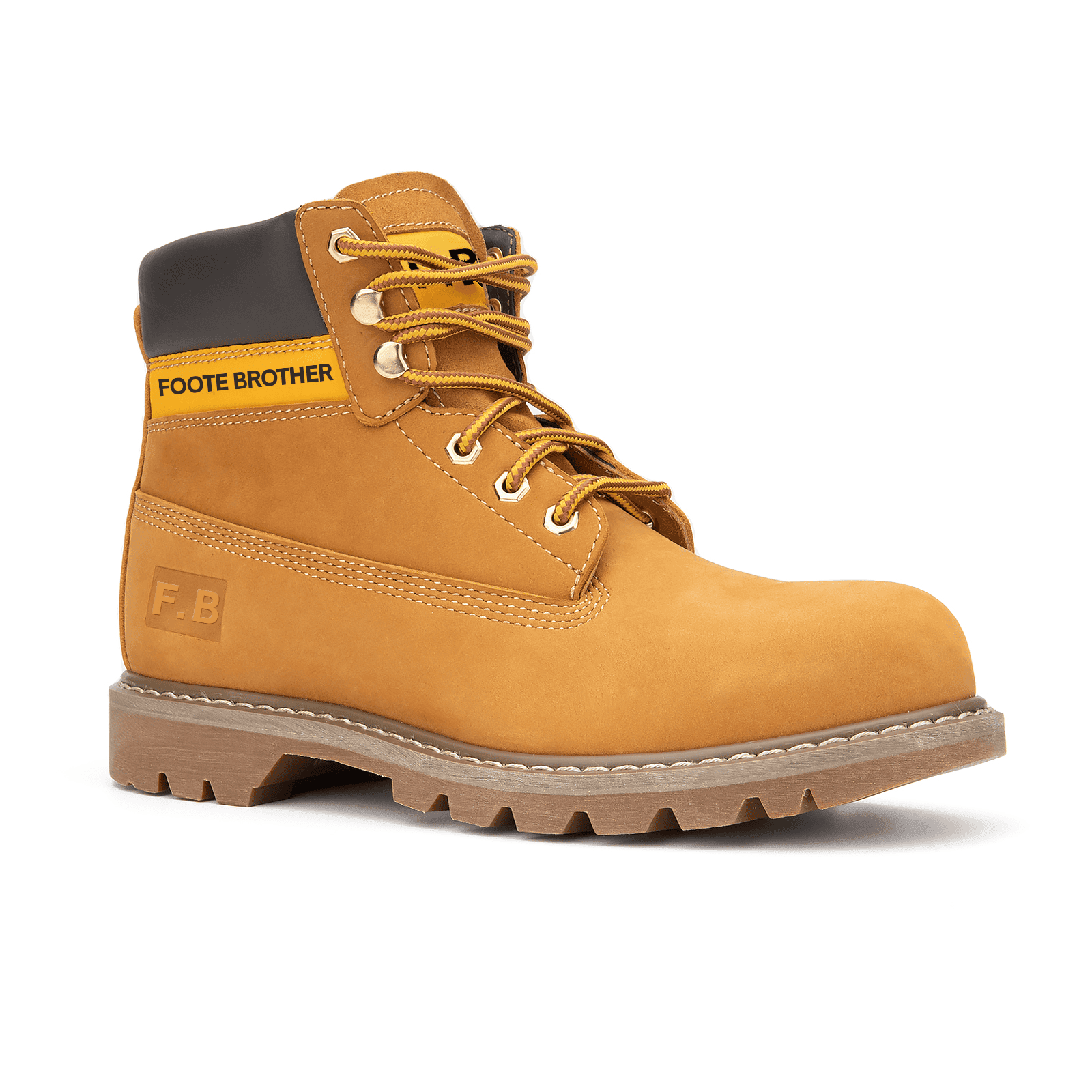 Men's Waterproof Composite Toe Work Shoes with Anti-Skid Soles